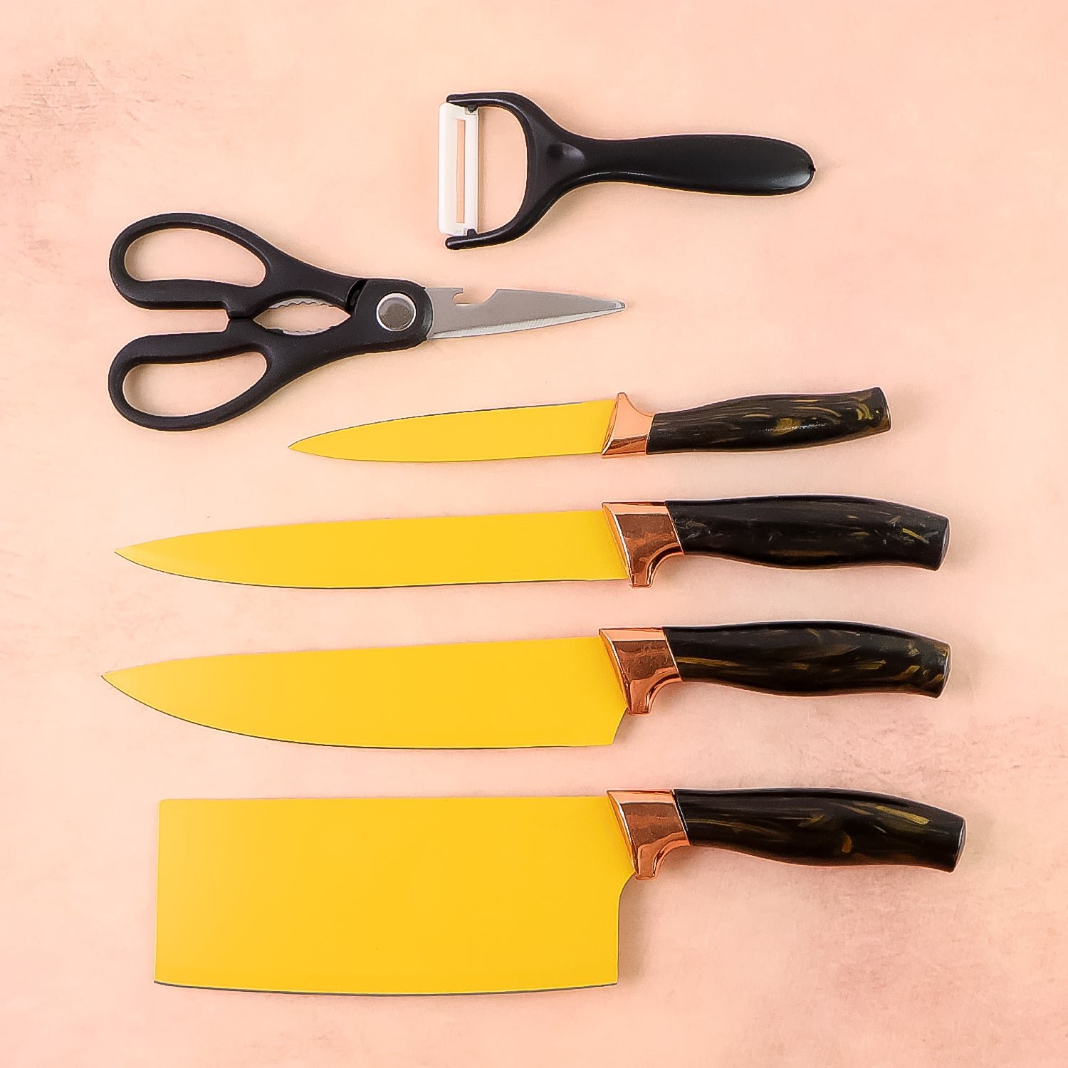 Professional Kitchen Knife Set – 6-Piece Stainless Steel Blades