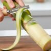 Stainless Steel Vegetable Peeler – Sharp, Comfortable Wooden Grip