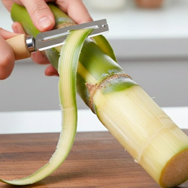 Stainless Steel Vegetable Peeler – Sharp, Comfortable Wooden Grip