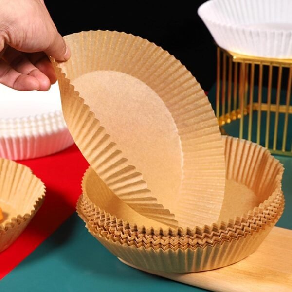 Air Fryer Liners – Round Disposable Parchment (50 Pcs) | Dabster