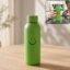 400 ML Smiley Face Glass Travel Water Bottle with Silicone Sleeve (1 Pc)