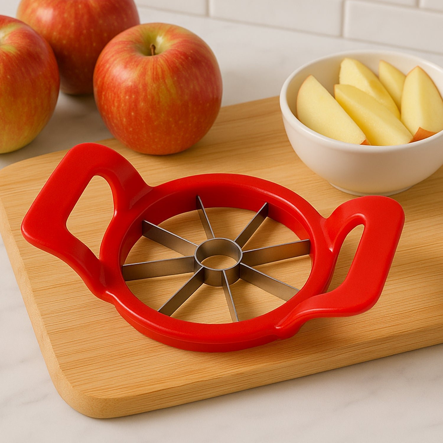 Apple Cutter – Multi-Color with 8 Sharp Stainless Blades | Quickslice