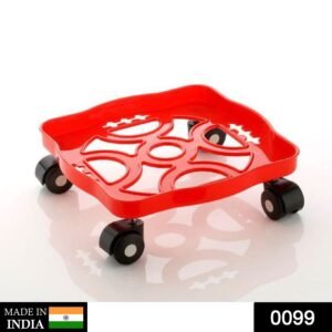Gas Cylinder Trolley – Square Plastic with Wheels |