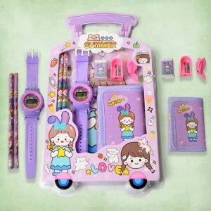 Kids Stationery Set – 7-in-1 School Kit for Girls & Boys |