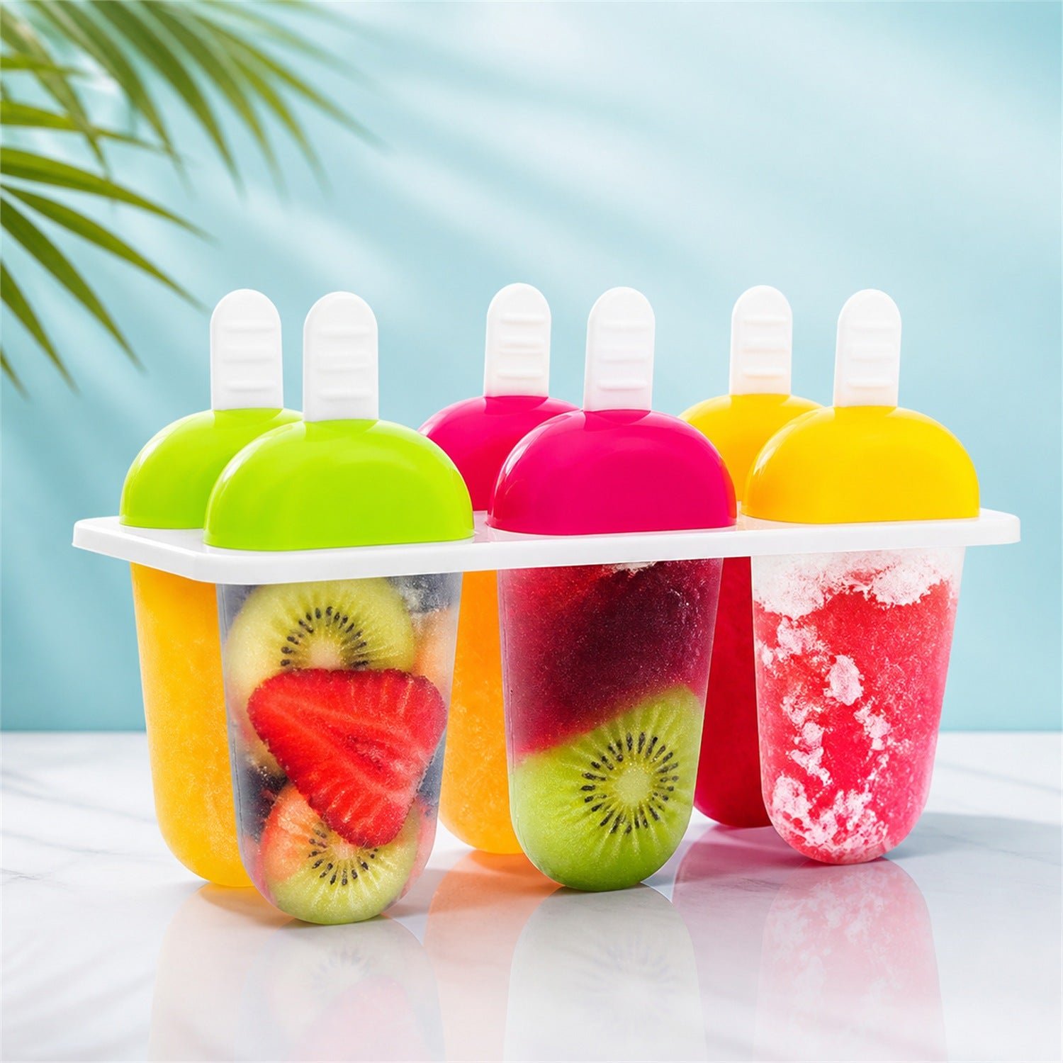 Kulfi Molds – Multicolor Polypropylene 6 Pcs | Bake & Dwell