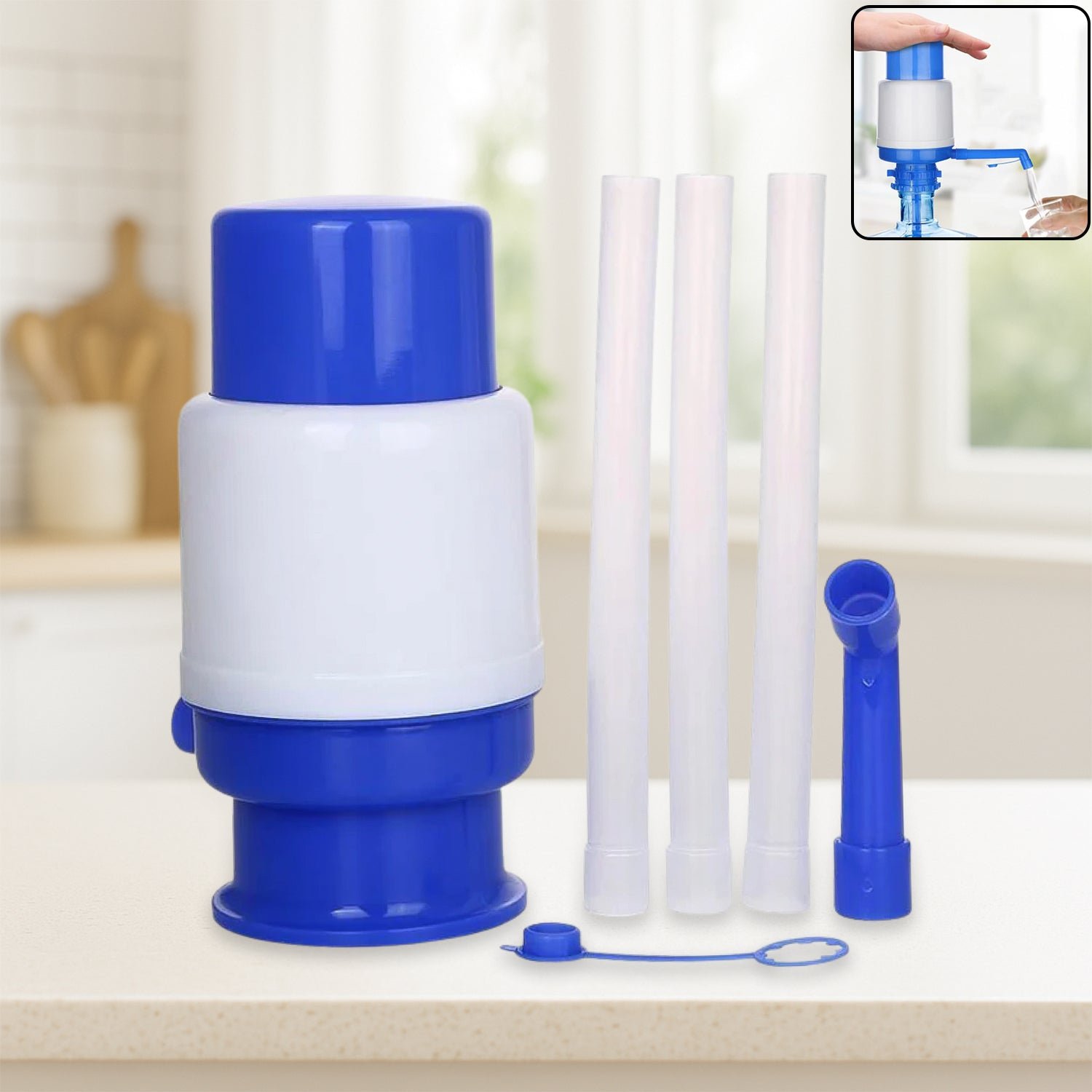 Hand Press Water Pump – 3-5 Gallon Bottle Dispenser | Hydrozilla