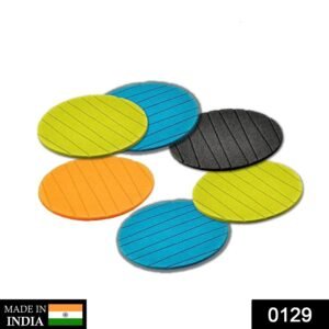 Silicone Coasters (6 Pcs) – Heat-Resistant Round Mats | Styleva