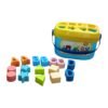 Baby Shape Sorter Toy – Geometric Stacking Blocks | Little Learners