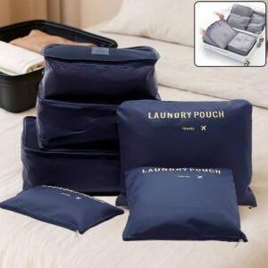 0192_londry_pocket_6pc Cloth Organizer Pouch – 6 Pcs Travel Laundry Bags |