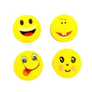 Emoji Eraser Set – Colorful 4pc Fun for Kids' School |