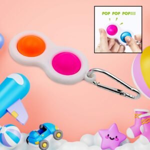 Simple Dimple Fidget Toy Keychain – Mini Stress Relief | Styleva