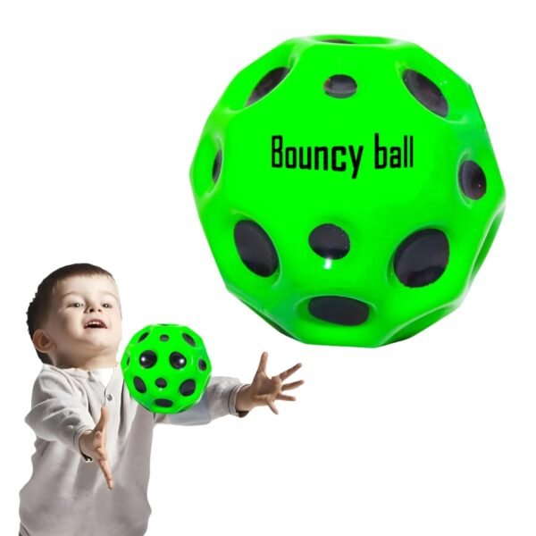 Bouncy Ball for Kids – High-Bounce Moon Crater Toy | Play & Move