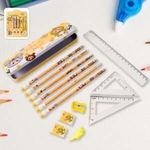 Kids Stationery Kit – 14-Piece Cartoon School Supplies Set