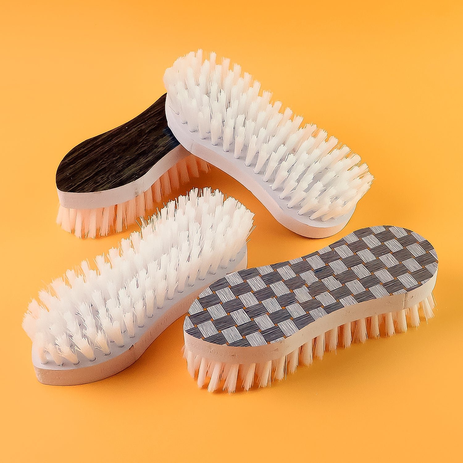 Laundry Brush Set – Ergonomic Curved Design with Strong Nylon Bristles
