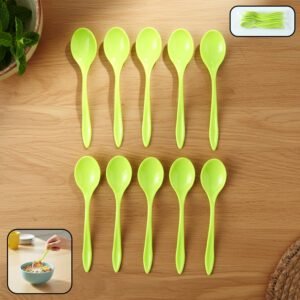 Plastic Spoons Set – Reusable Serving Cutlery | Tummy Tide