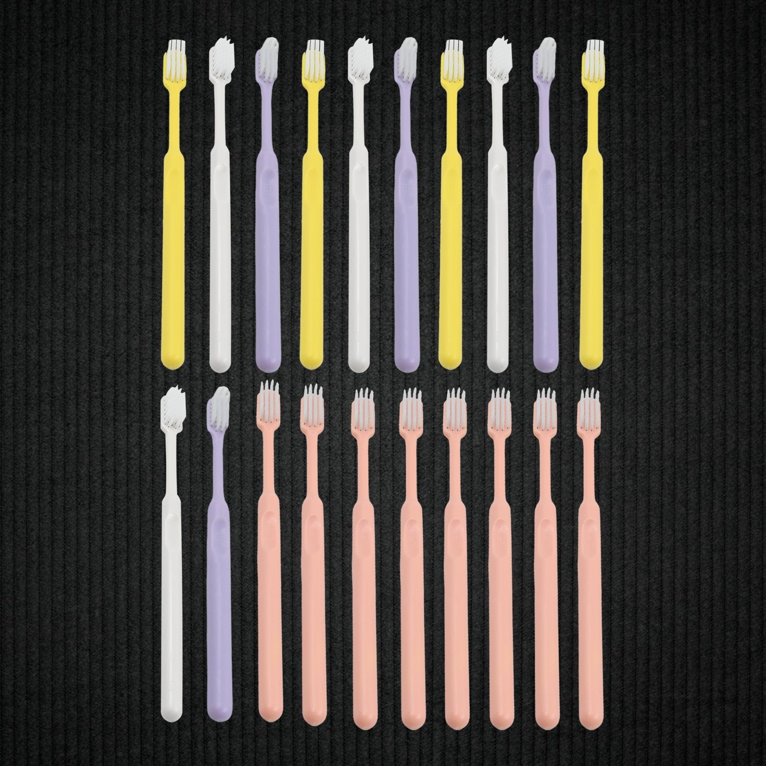 Soft Plastic Toothbrush Set – 20 Pcs with Travel Box | BrushedUp