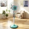 12V DC Hybrid Pedestal Fan – High-Speed Cooling for Home & Office
