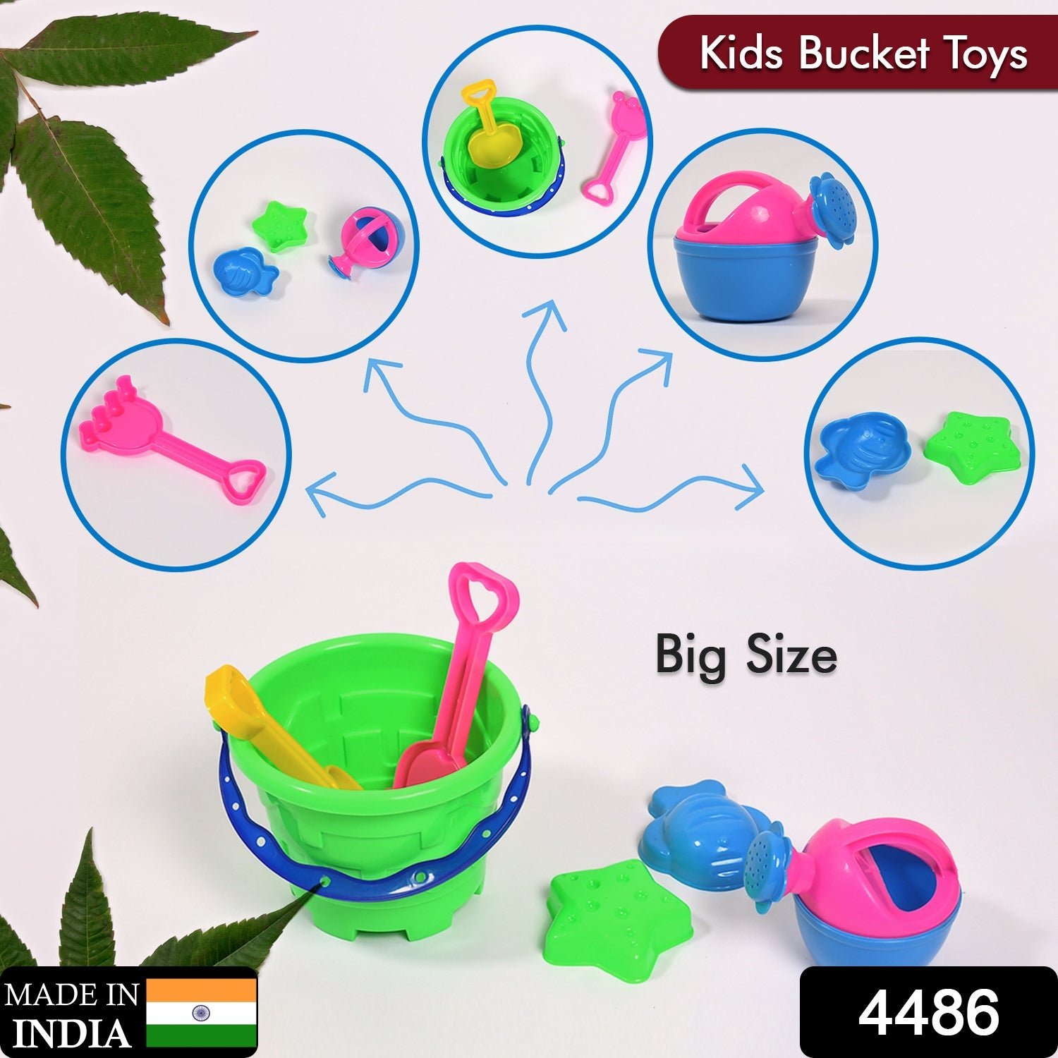 Beach Sand Castle Toy Set – 6 Pcs Kids Summer Play | Action Legion