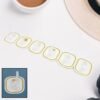 Transparent Adhesive Hooks (6 Pcs) – Strong & Reusable | GlimmerHome