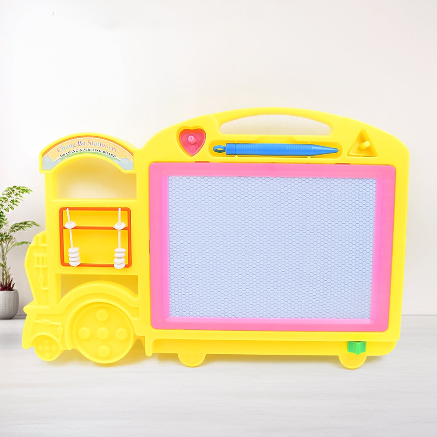 Kids Drawing Board – Bus Shape Erasable Slate | Inventive Play