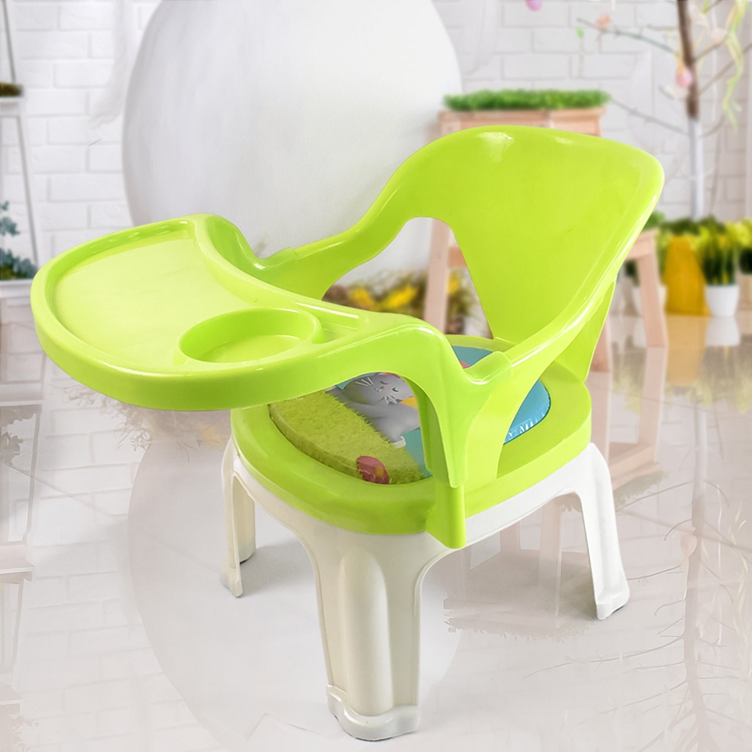 Baby Feeding Chair – Durable Plastic with Tray | TeddyJoy