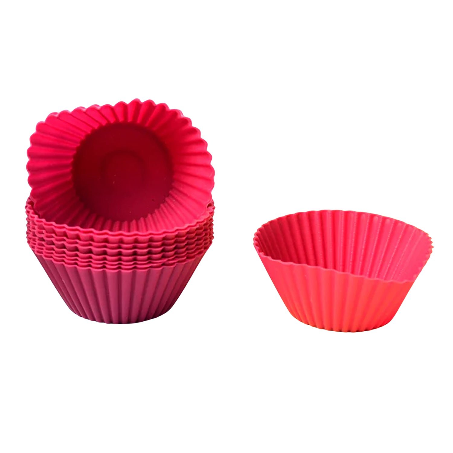 Silicone Cupcake Moulds – Flexible, Non-Stick Set of 10