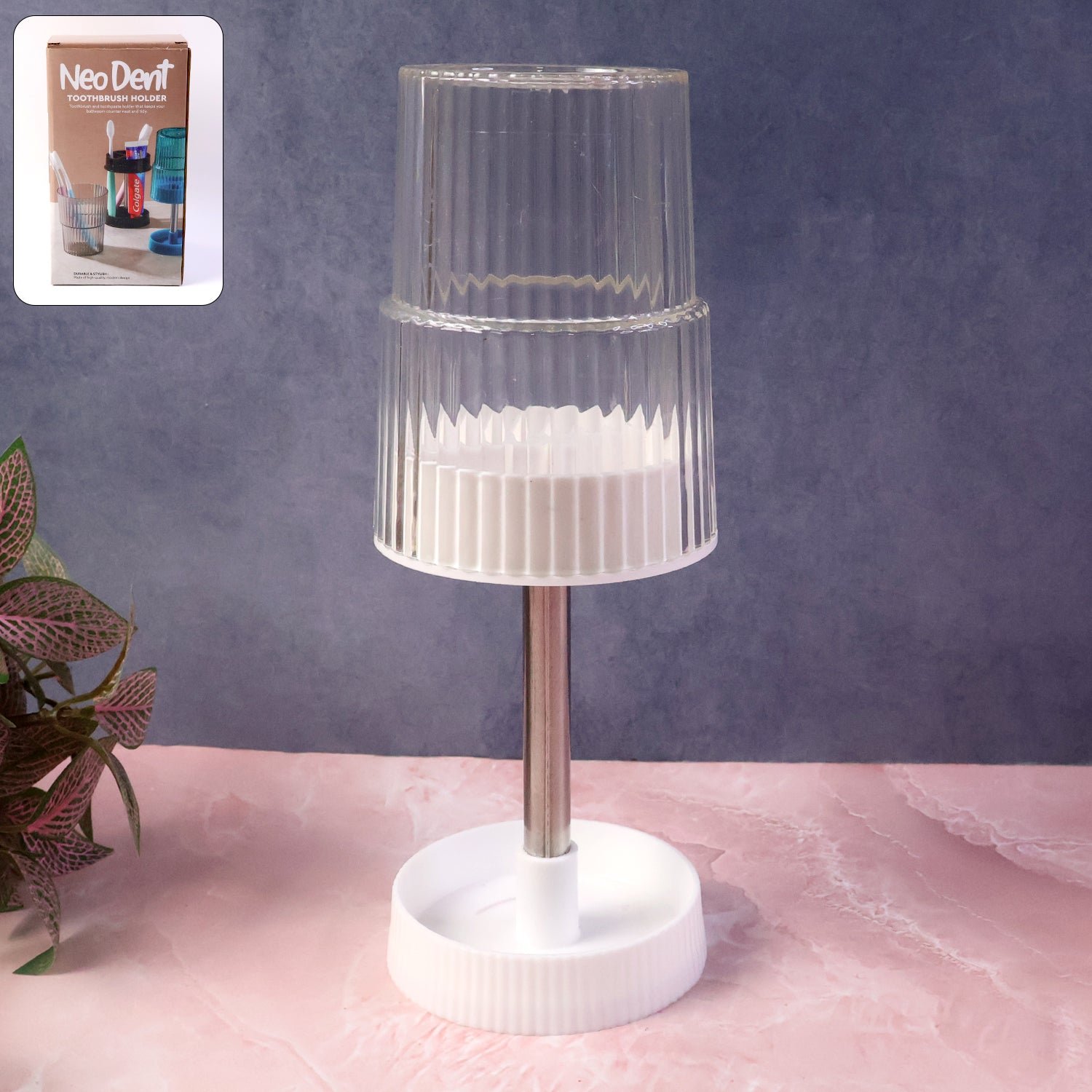 Rotating Toothbrush Holder Stand – Space-Saving Bathroom Organizer