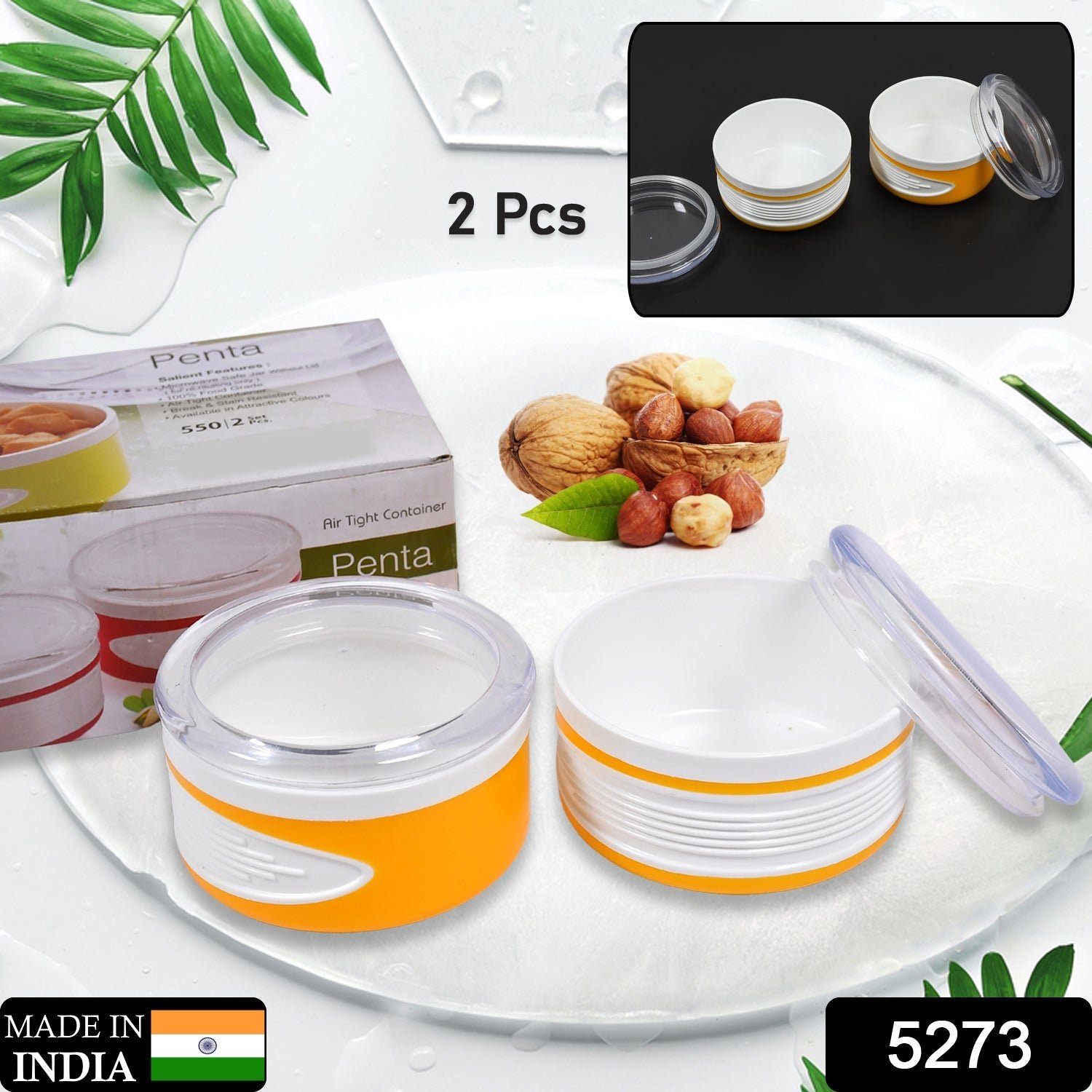 Airtight Food Container Set – 550ml, BPA-Free | Organivo