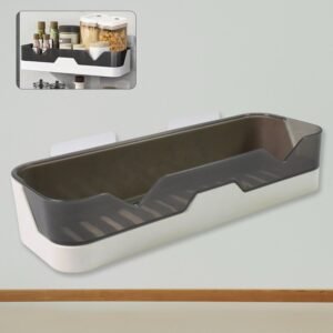 Adhesive Shower Caddy – Rustproof Plastic Organizer | FreshAura