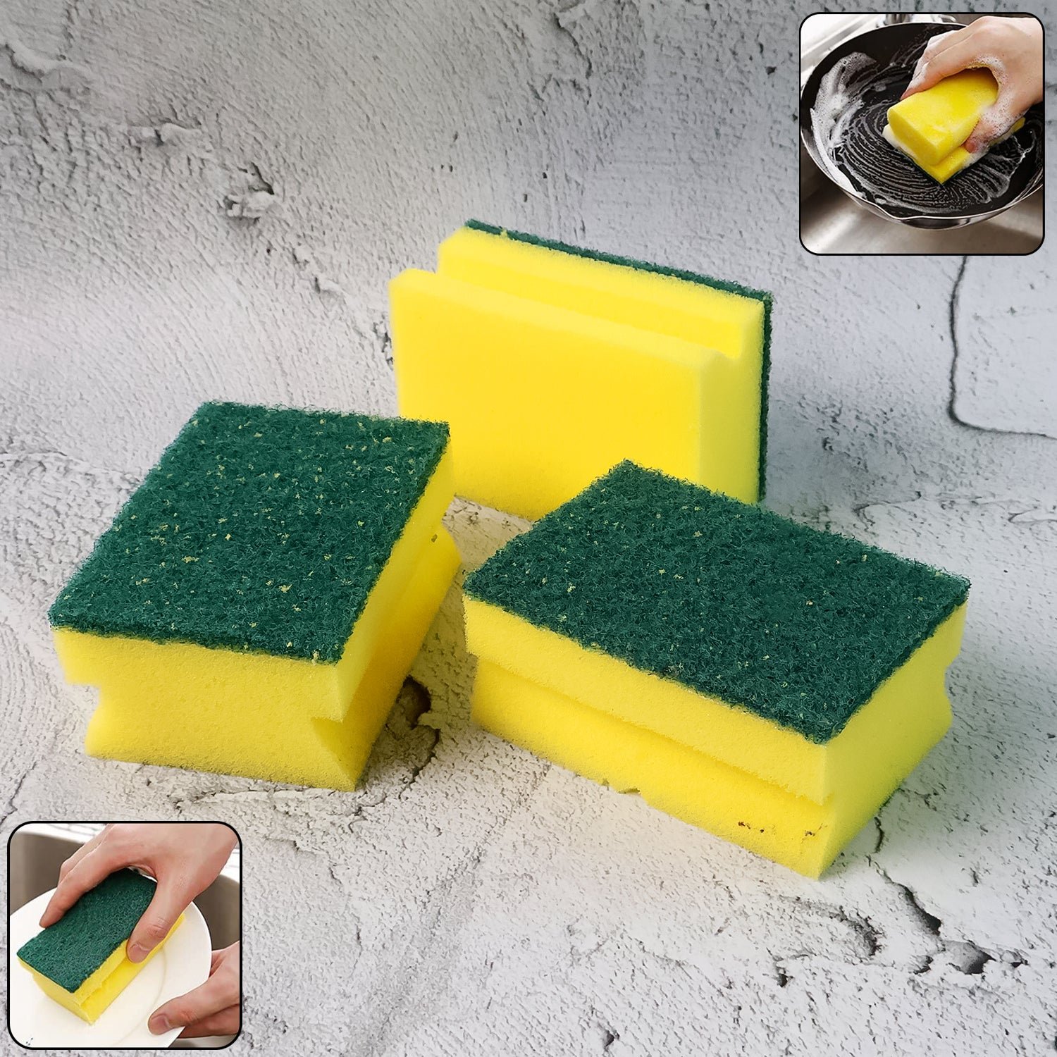 Scrub Sponge – 2-in-1 Cleaning Pad for Kitchen & Bathroom | Bathora