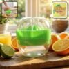 Manual Citrus Juicer – Splash-Free Juicing with Bowl & Cover