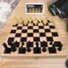 Folding Wooden Chess Set – Portable 30x30cm Board | Boardoria