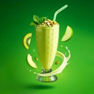 Plastic Milkshake Glass Set – Durable 400ML Plastic Tumblers (6 Pieces)