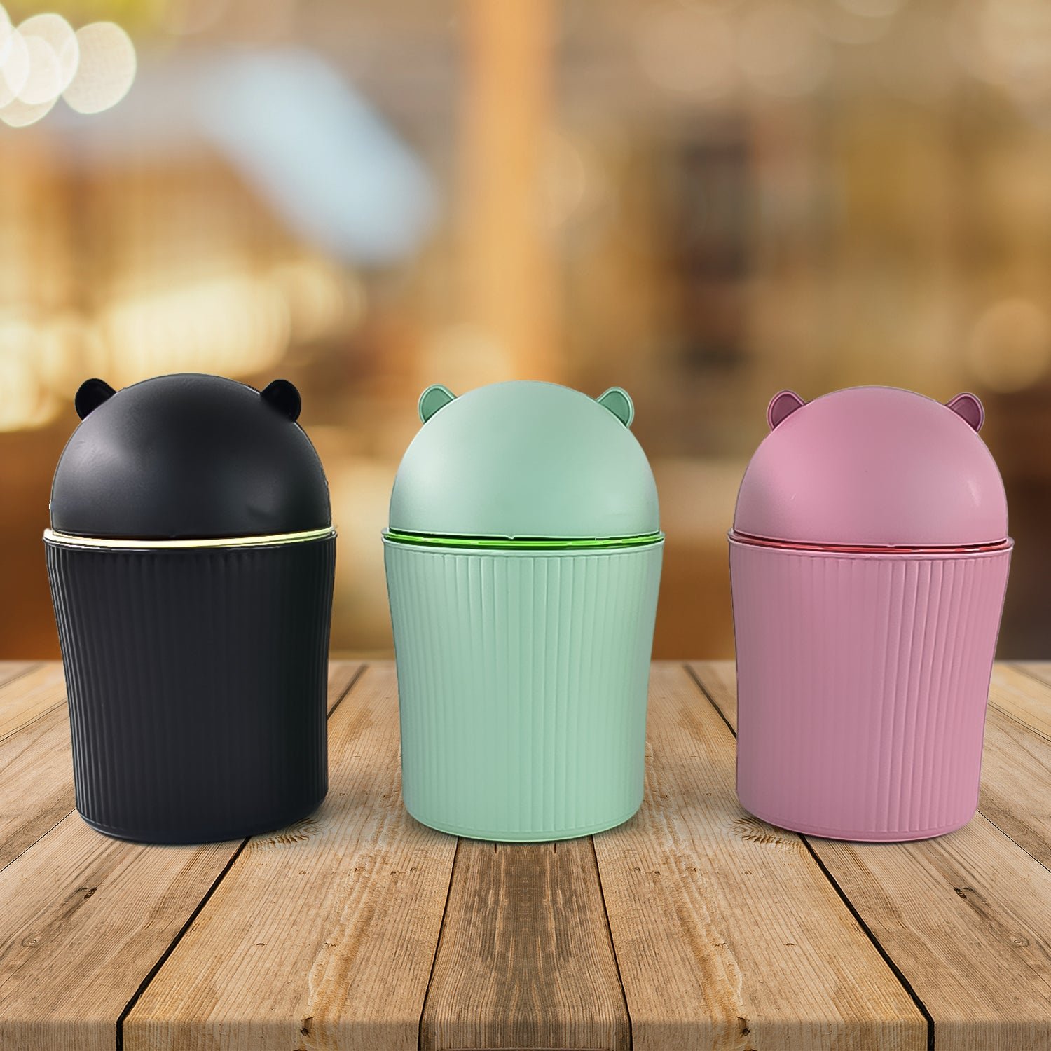 Mini Tabletop Dustbin – Compact 1200 ML Swing Lid Bin