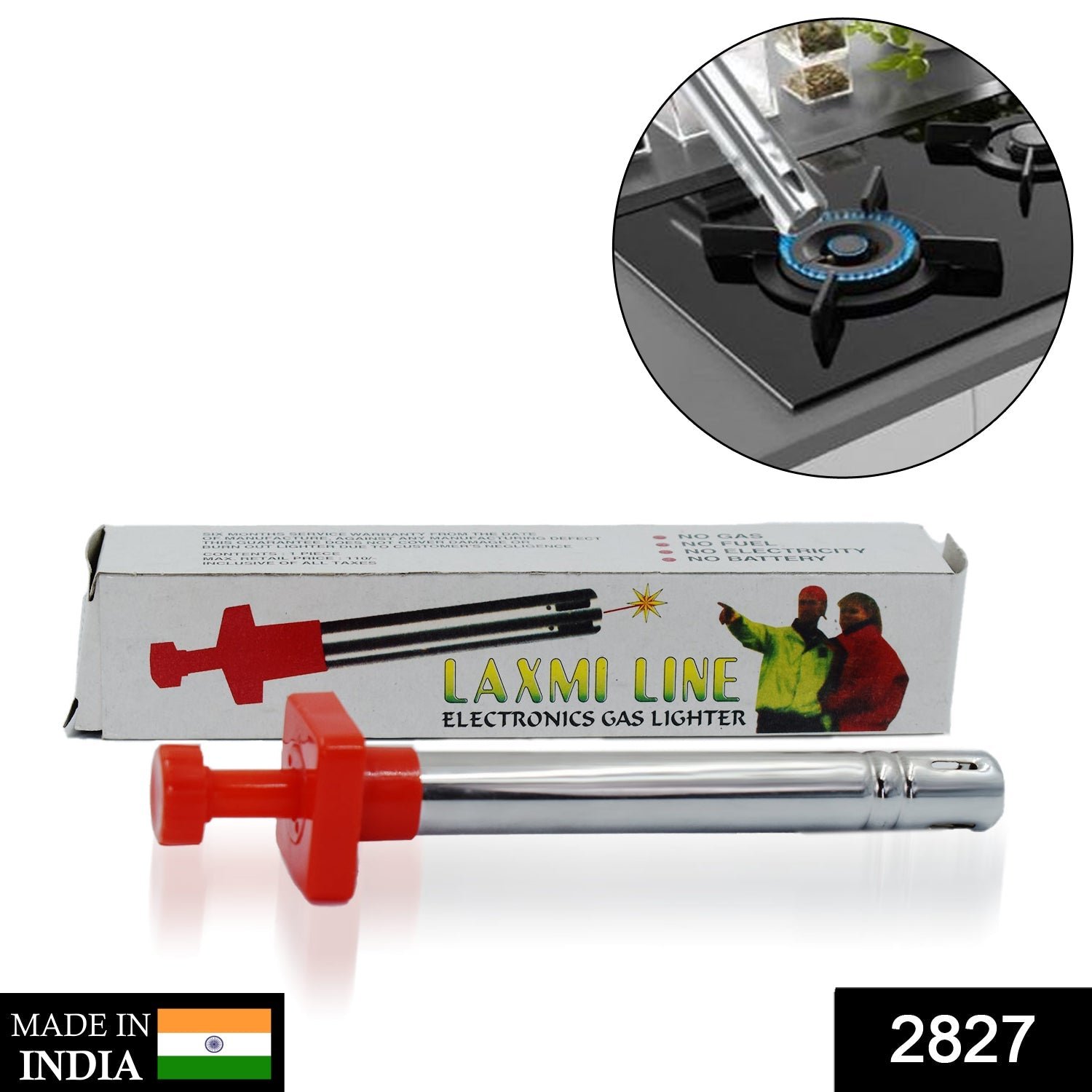 Gas Lighter – Fuel-Free Stainless Steel Kitchen Tool | Dabster