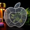 Apple Shape Jewellery Box – Transparent Plastic Organizer | LilyGleam