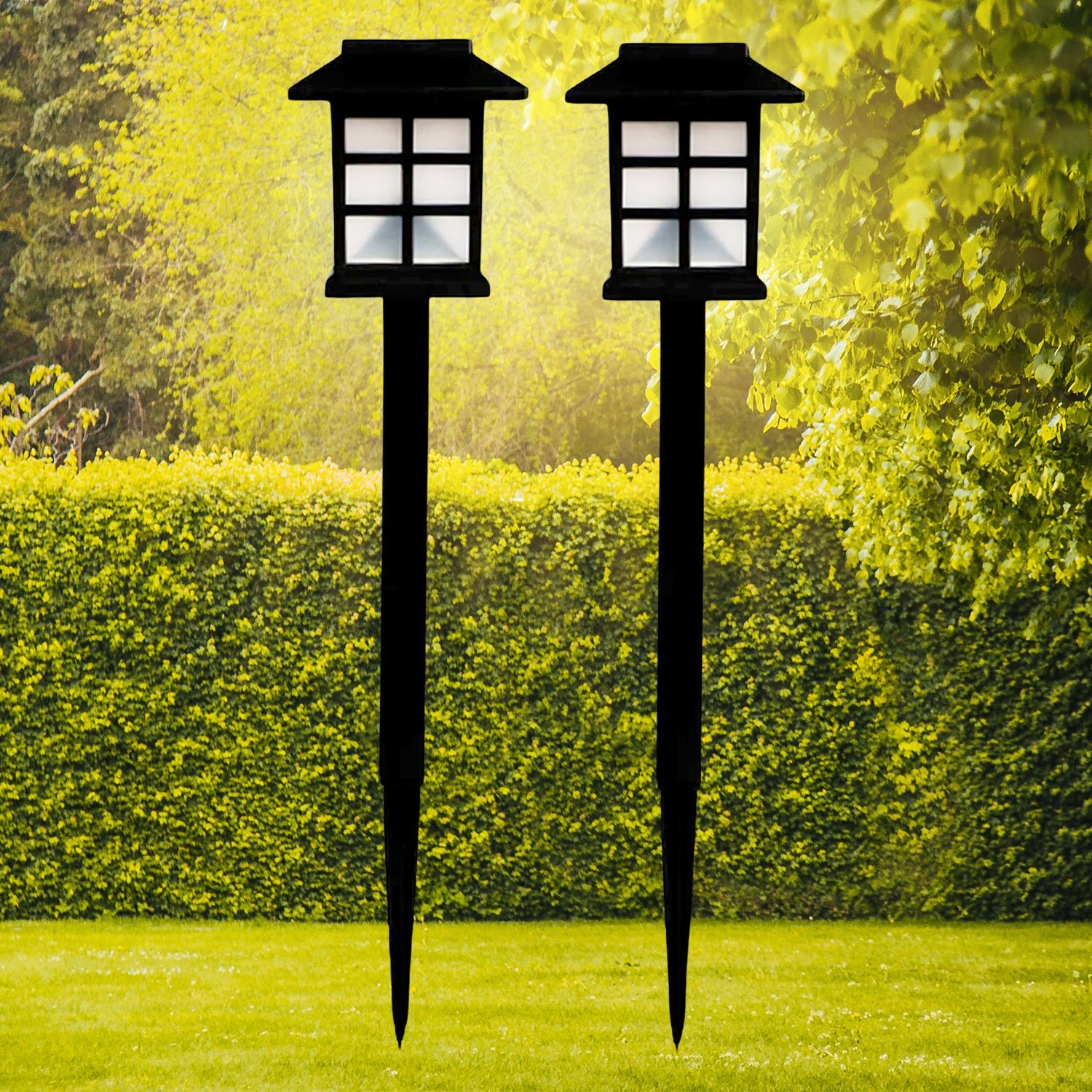 Solar Garden Lights – Waterproof Outdoor Landscape (2-Pack)