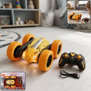 Remote Control Double Flip Stunt Car – High-Speed Fun with Lights
