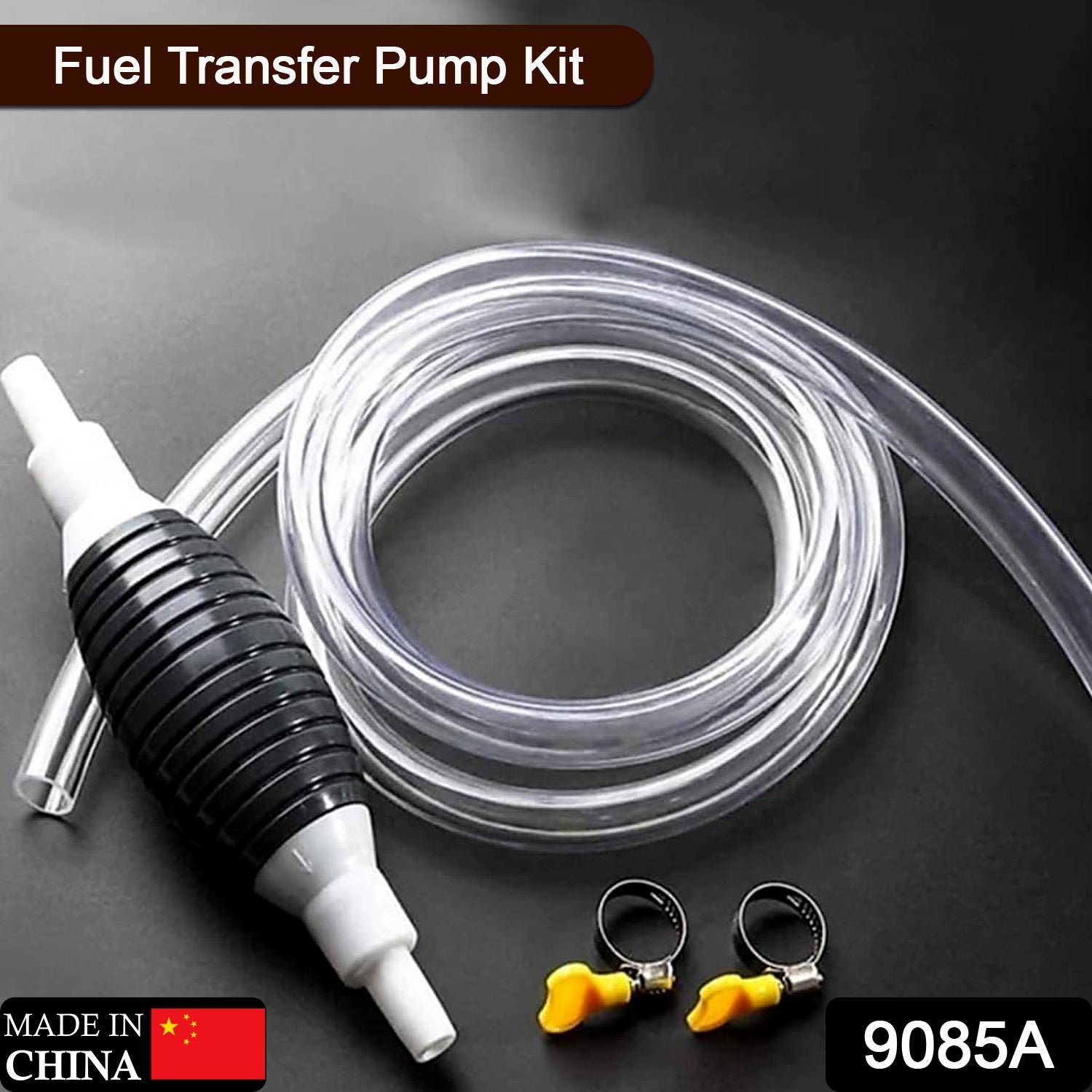 Fuel Transfer Pump – Portable Manual Siphon Kit for Liquids