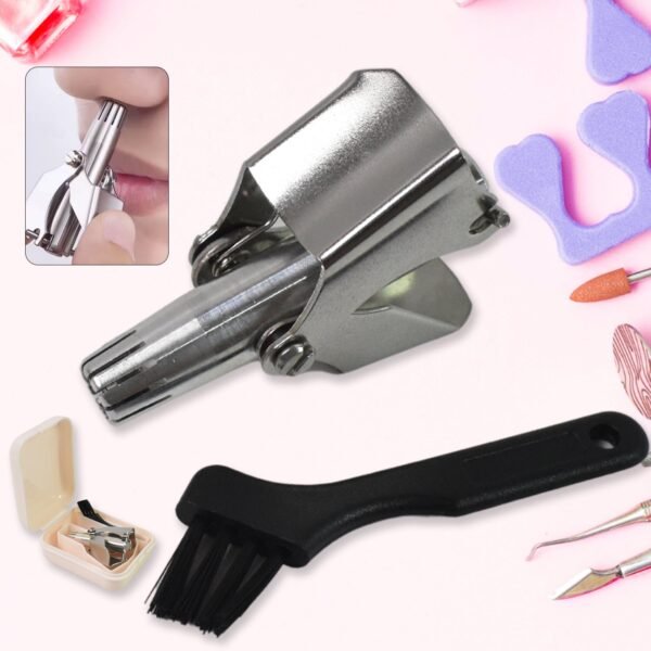Nose Hair Clipper – Stainless Steel Manual Trimmer | Calm & Curl