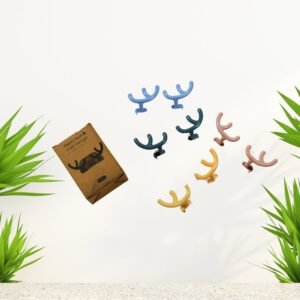 Adhesive Wall Hooks – Heavy Duty No-Drill (Pack of 4) | Indo Glow