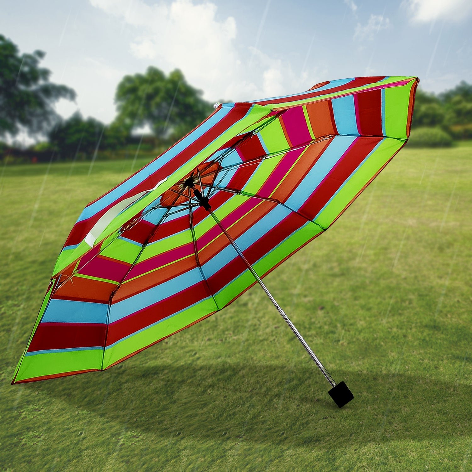 3-Fold Foldable Umbrella – UV & Rain Protection for Travel