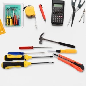 Hand Tool Kit with Magnetic Wristband – 7-Piece Durable Set