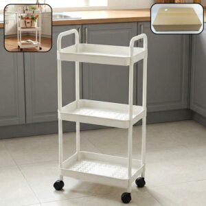 3 Layer Rolling Storage Trolley – Space-Saving Multipurpose Organizer