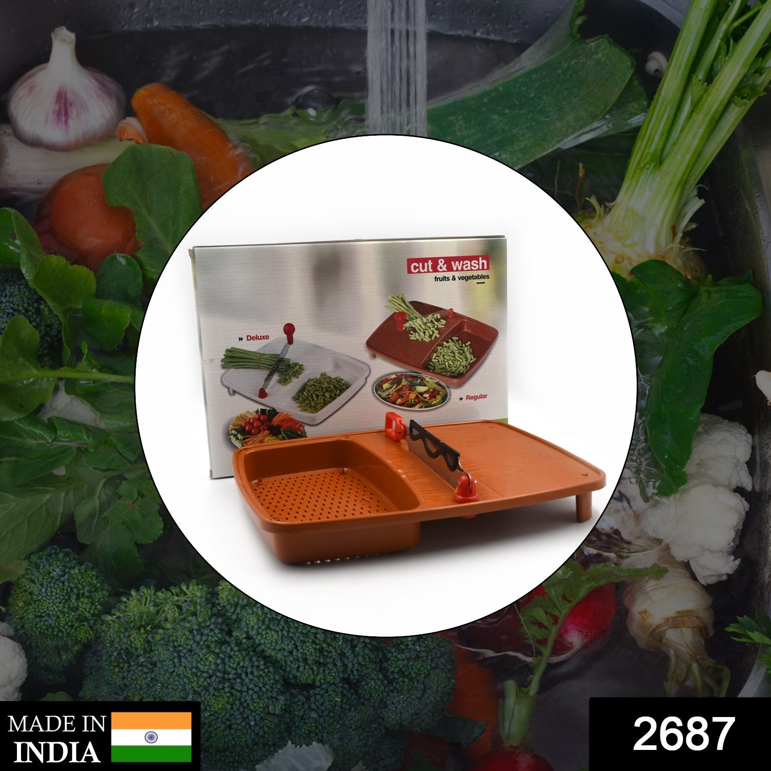 Cut & Wash Box – 2-in-1 Vegetable & Fruit Prep | Quickslice