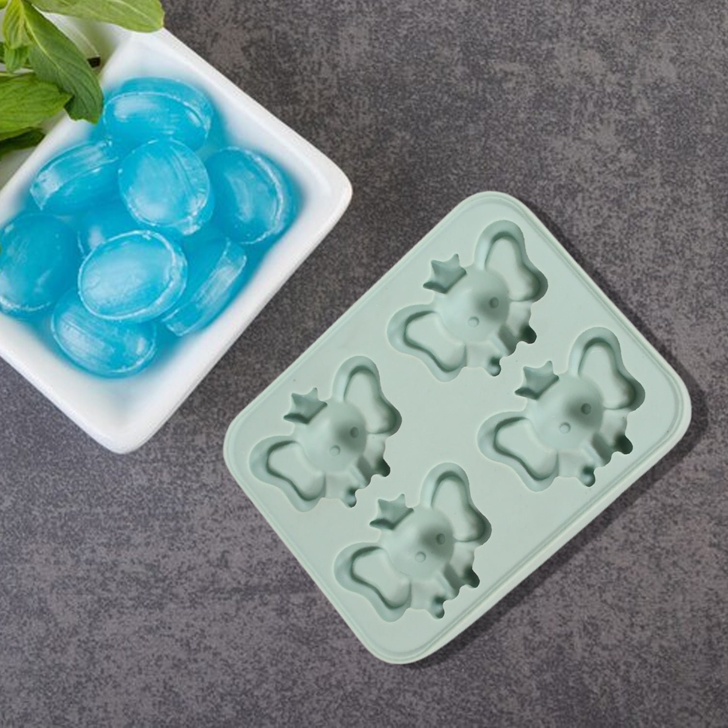 Cartoon Ice Cube Tray – 4-Grid Silicone Mould | Indo Glow