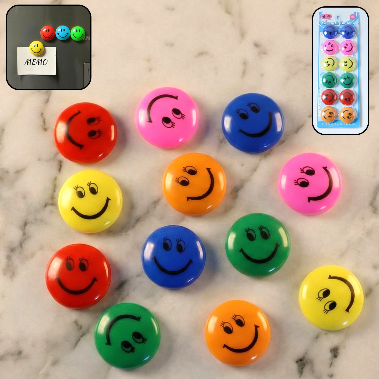 01_37c99f87-f936-4e81-b99a-078adc97a8df Smiley Face Magnetic Buttons Set – Strong, Colorful 12 Pc Set