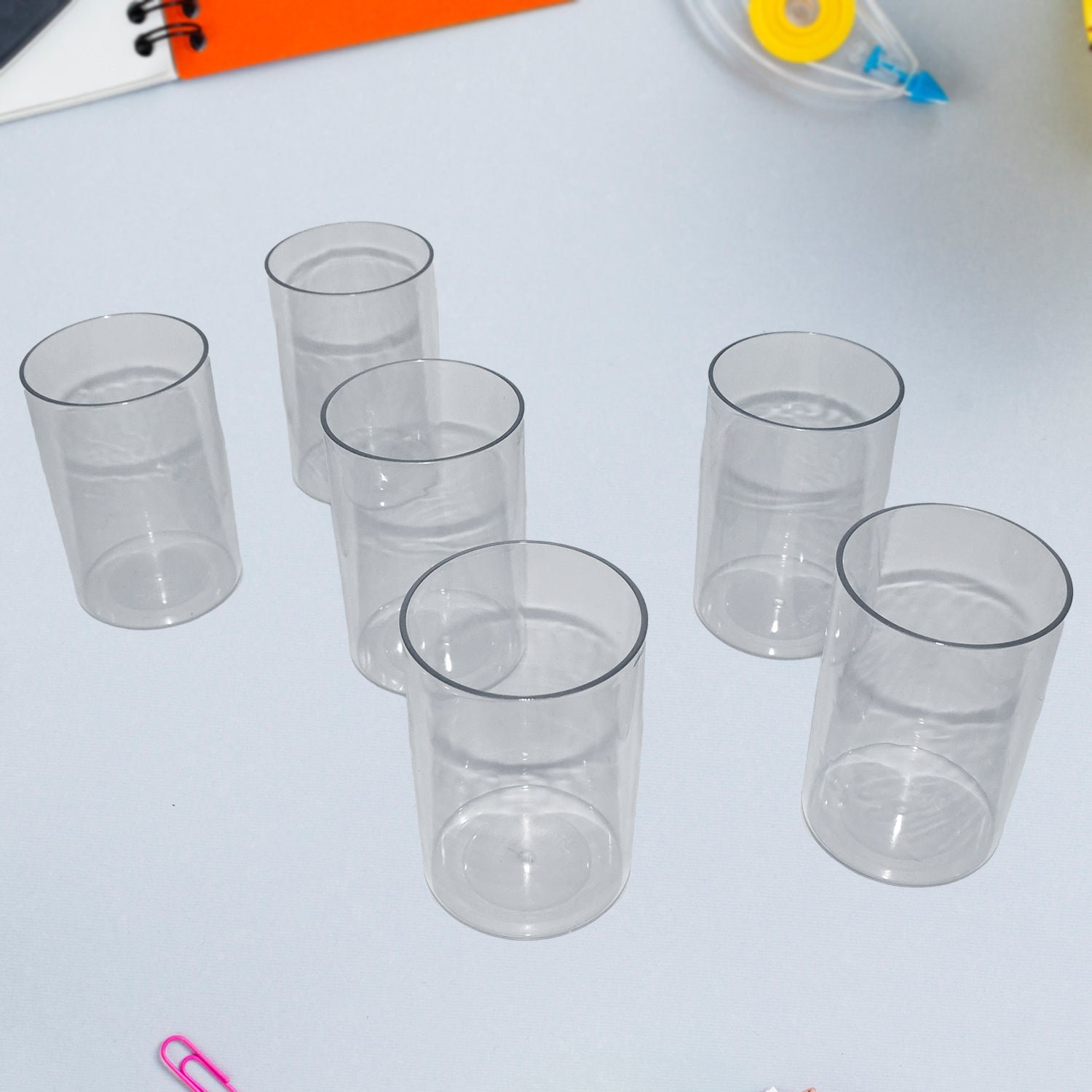 Durable Plastic Glass Set – 6 Lightweight, Unbreakable Tumblers
