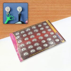 Stainless Steel Wall Hooks – 36 Pc Self-Adhesive | Indo Glow
