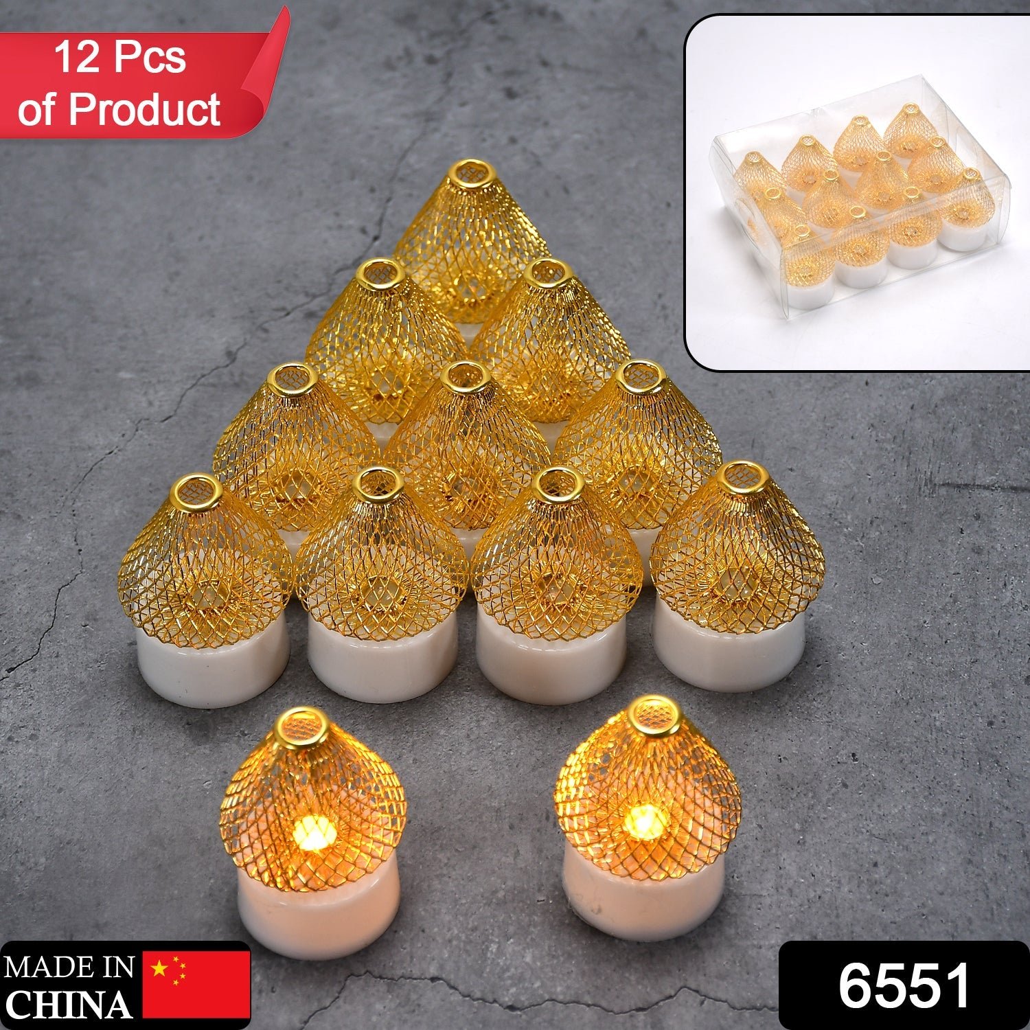 Flameless LED Tea Light Candles 12 Pcs – Safe Home Decor | Styleva